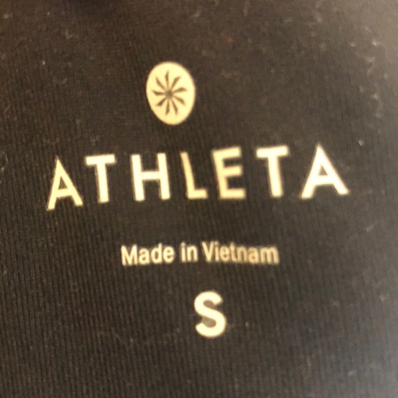 Athleta black mesh panel leggings size S - Picture 4 of 5